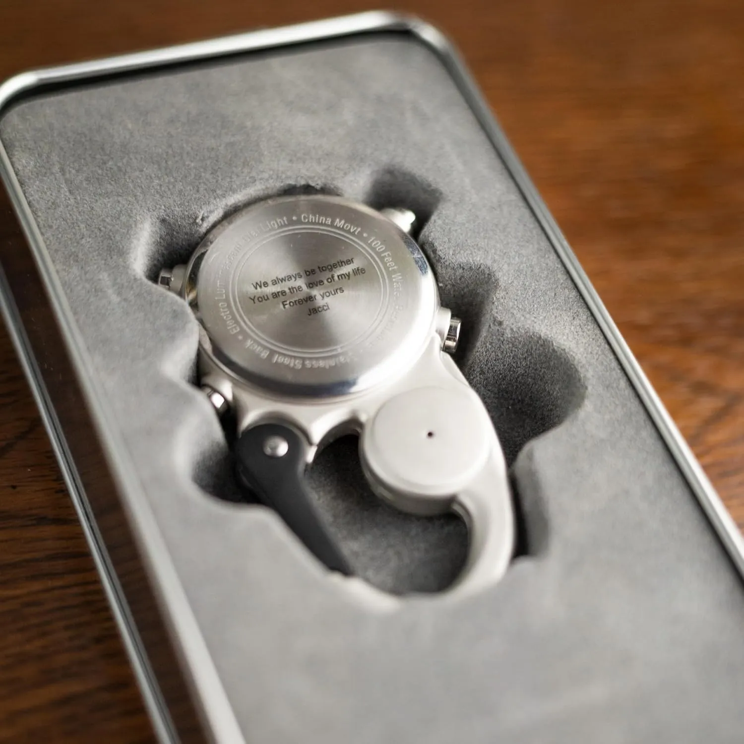 Outdoor Gear and Workwear for Men, Engraved automatically geothermally unbreakable offshore stifle Digital Clip Watch, Customized Groomsmen, Corporate and Father's Day Gifts Personalized 