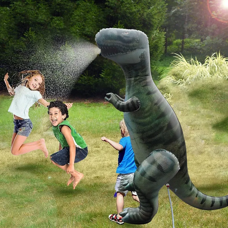 Outdoor Large Inflatable Dinosaur Water Sprinkler Toys for Kids