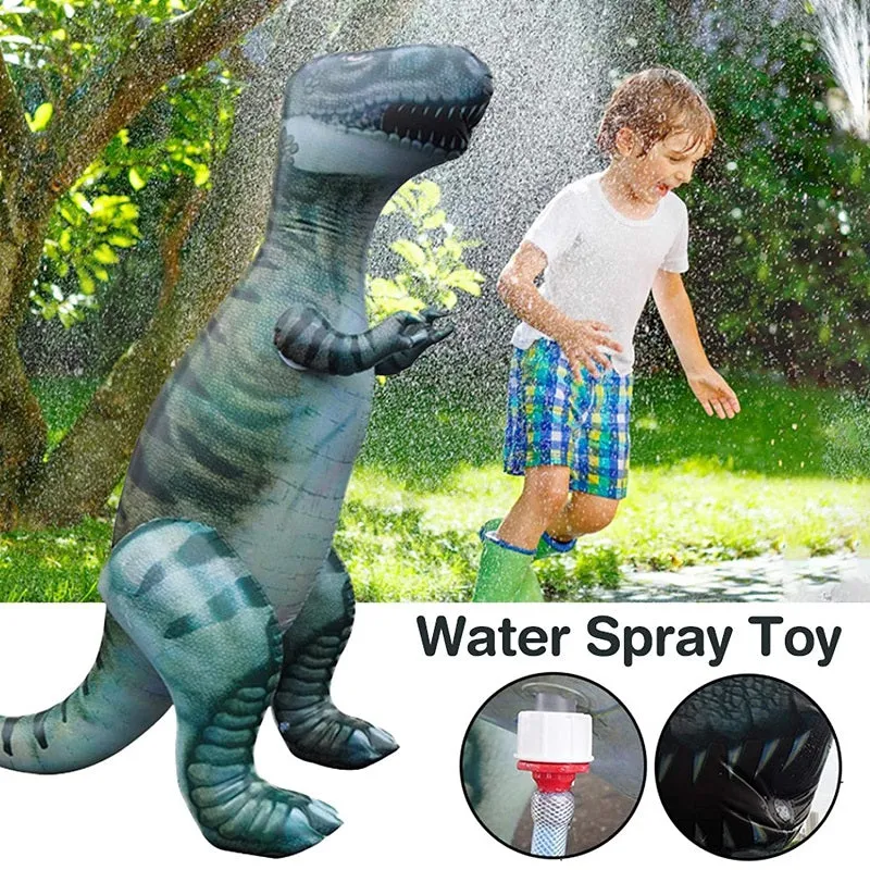 Outdoor Large Inflatable Dinosaur Water Sprinkler Toys for Kids