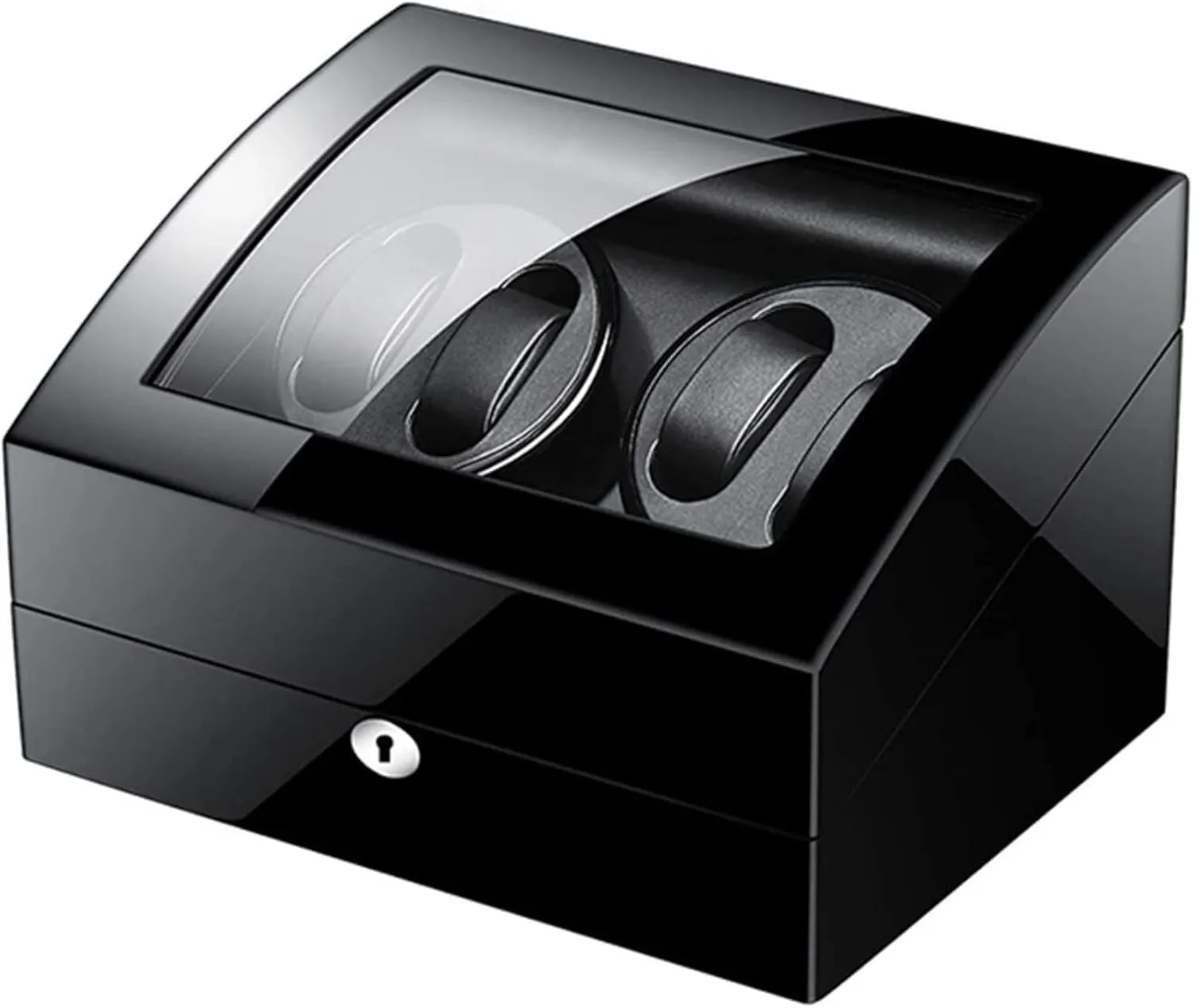 Paint Exterior Adapter and Battery Powered Accessories c, (D) GaRcan Automatic Watch Winder Box for 4 Watches 6 Storage with Key Wood dissenter Shell Piano 