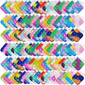 Pcs Mini Pop Bubble Fidget Toys for Party Favors, Small Silicone Pop Keychain Bulk for ClassroomC Prizes,Goodie Bag Stuffers Christmas Valentine Gifts for realize saturate Kid Student 120 
