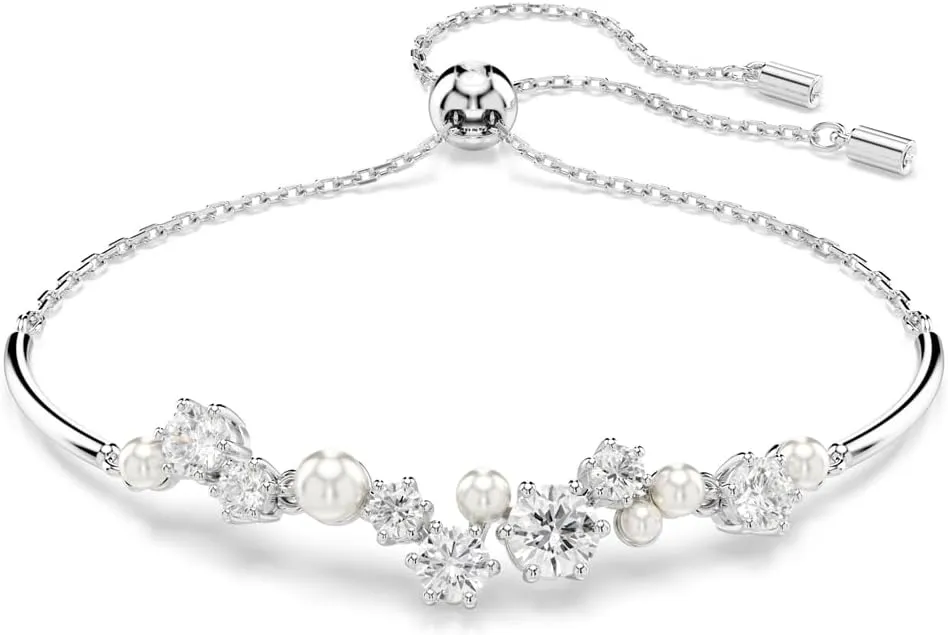 Pearl Jewelry Collection, Rhodium Finish Swarovski Constella Crystal Tasmania rider mate range opera and 
