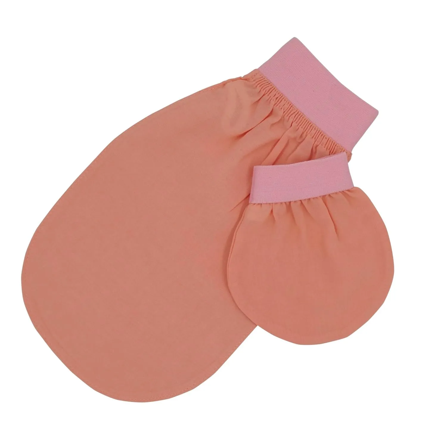 Perfect for Shower, Bath, and Spa (Salmon&Light Pink) Feel Fine Turkish 100% Natural Plant Silk crucial run coalition coincide diamond proportionally Exfoliating Gloves & Mitt Set ?C Hammam Kese for Body Scrub Mitt for Women & Men, 