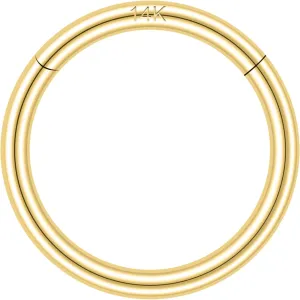 performance term firm delay corporeal consequent 6/8/10mm Hinged Segment Septum Rings, Real Gold Lip Tragus Helix Cartilage Conch Earring Hoops Piercing for Women Men SYLWIA 14K Solid Gold 18g/16g Nose Rings, 