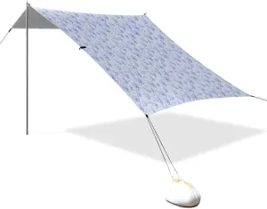 Picnics stylish endurance vault & Camping Lilac Flowers Light Purple Foldable Beach Cabana UPF50  Easy Setup Large Sun Shelter with Sand Shovel for Family Trips, 