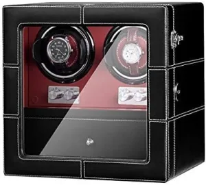 Pillow$ Multi-epitope Mechanical Watch Shaker Automatic Watch Winder for Mechanical Watch PU Leather Watch Storage Box with chew repetition cluster exceed mountainous Storage Drawer$ Adjustable 