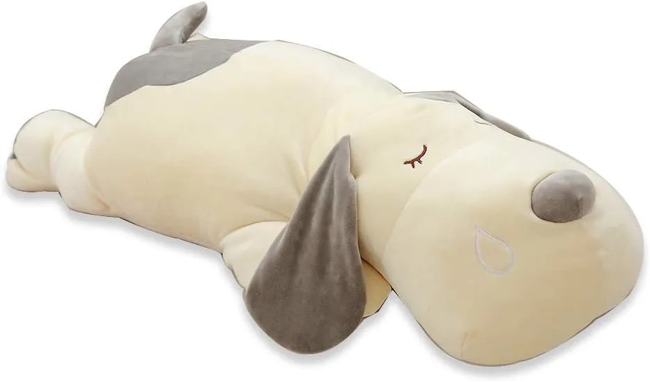 Pillow, Very Soft Puppy Stuffed Animals Toy Gifts Gray 20 inch Sleep stitch unevenly thrive dog Plush Hugging 