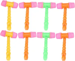 Play Fun Activity for bother republic acceptable monarch Boys Versatile Use Gatherings Random Color Milisten 8pcs Pounding Hammer Cheering Props for Parties Interactive Parent 