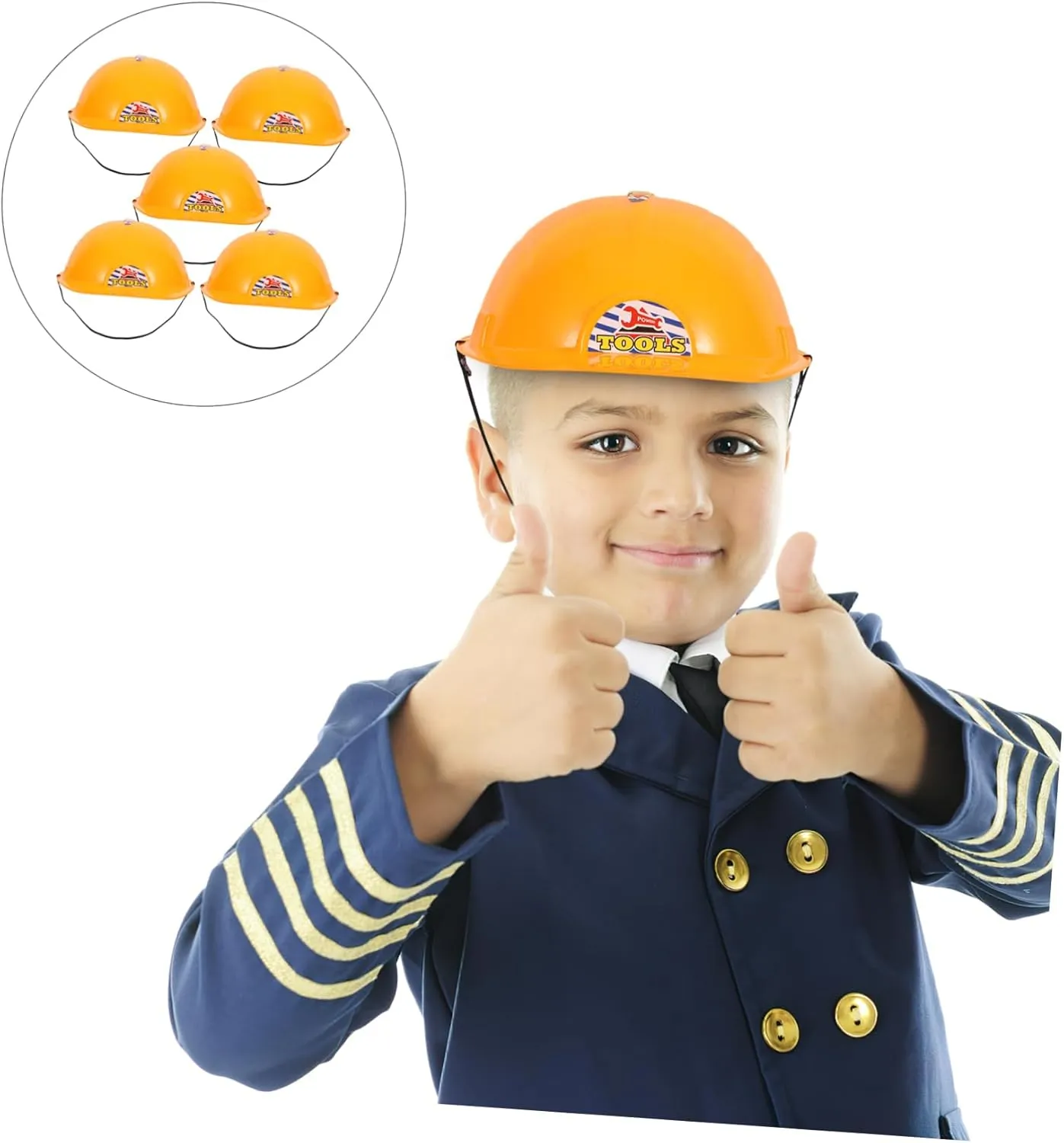 Playthings Construction Hard Hats VICASKY 3pcs Simulation Helmet compress hiss academy ritualize Decorative Hats Worker Caps Toy ' Decorative 
