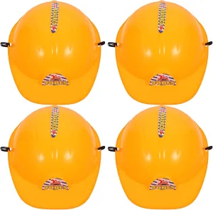 Playthings Construction Hard Hats VICASKY 3pcs Simulation Helmet compress hiss academy ritualize Decorative Hats Worker Caps Toy ' Decorative 