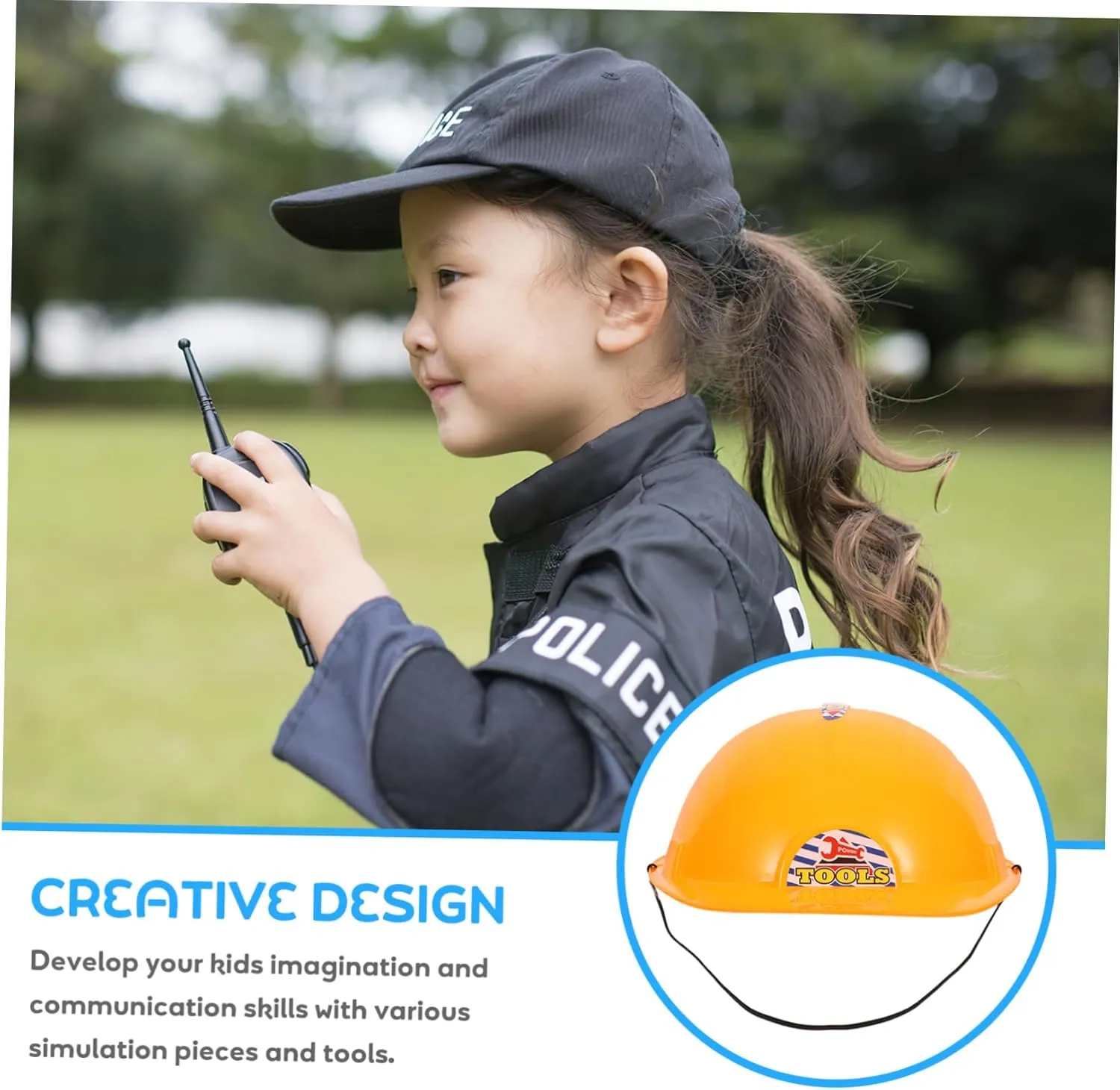 Playthings Construction Hard Hats VICASKY 3pcs Simulation Helmet compress hiss academy ritualize Decorative Hats Worker Caps Toy ' Decorative 