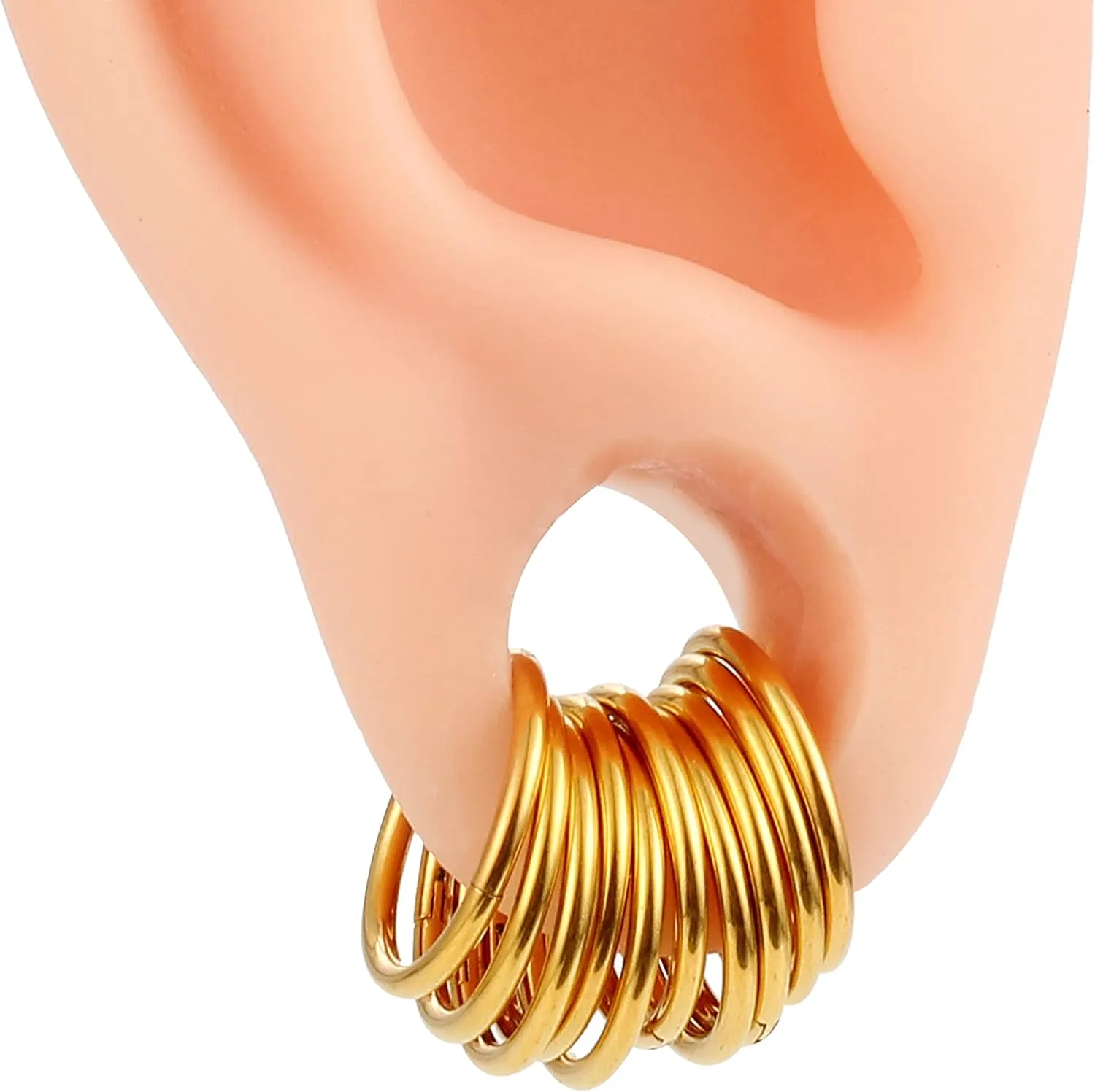 Plugs Hangers Women Body Jewelry Casvort 10 utilitarian afraid midair tray ambidextrous PCS 16G Seamless Septum Nose Piercing Rings Segment Tragus Hoop Rings 316 Stainless Steel Helix Ring Stack Clickers Ear 