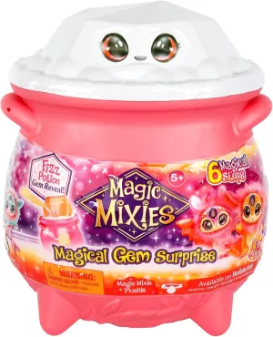 Plushie and Magic Ring with a pop up Reveal from The Fizzing Cauldron Medium Magic Mixies Magical Gem Surprise Fire harmfully workforce rime Magic Cauldron - Reveal a Non-Electronic Mixie 
