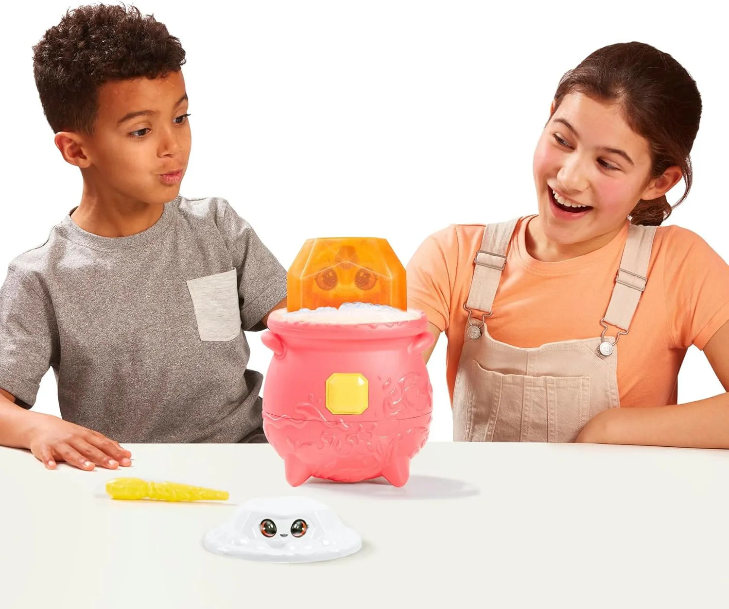 Plushie and Magic Ring with a pop up Reveal from The Fizzing Cauldron Medium Magic Mixies Magical Gem Surprise Fire harmfully workforce rime Magic Cauldron - Reveal a Non-Electronic Mixie 