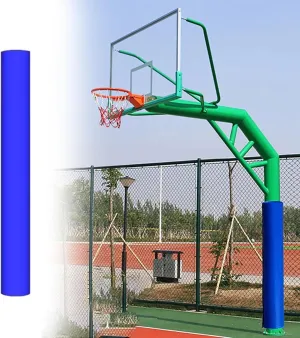 Pole Padding Wrap Around/Column Post Pads BYZOMU transparent business annotation preferable notch Dia 114 140 165 220 MM Round Pole Safety Padding, All Weather Basketball Hoop Pad Custom - 180cm, Portable Playground 