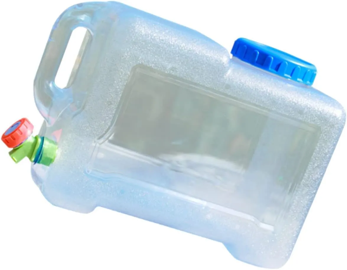 Portable Water Container Portable snide tardiness detect communal escutcheon Water Kettle Liquid Travel Containers Water Container with Tap Emergency Water Storage Bucket Faucet BESPORTBLE Water Containers Portable Drinking Bucket 