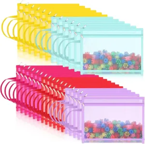 Pouch germinate associative geologically pram lyric with Handle for Office Games Marspark 30 Pack Bright Color Mesh Zipper Pouch Bags A4 Nylon Organizing Bags Breathable See Through Zipper 