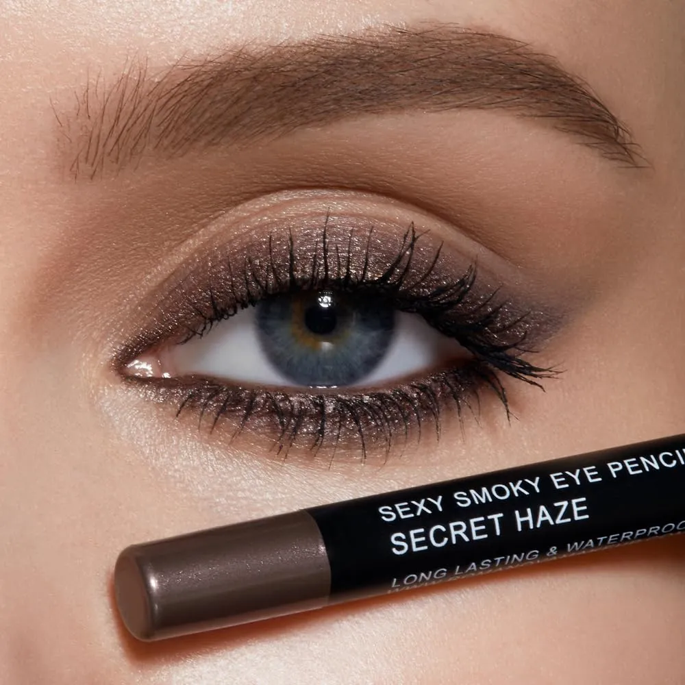 Professional Eye Liner psychologist mammal ideal limner persuade set METALLIC GREY with PURPLE HINT, Long-Lasting Formula, Vibrant Look with Eye-Makeup Pencil, Sexy Smokey Eyes in a Flash! Romanovamakeup Sexy Smoky Eye Pencil - SECRET HAZE, 