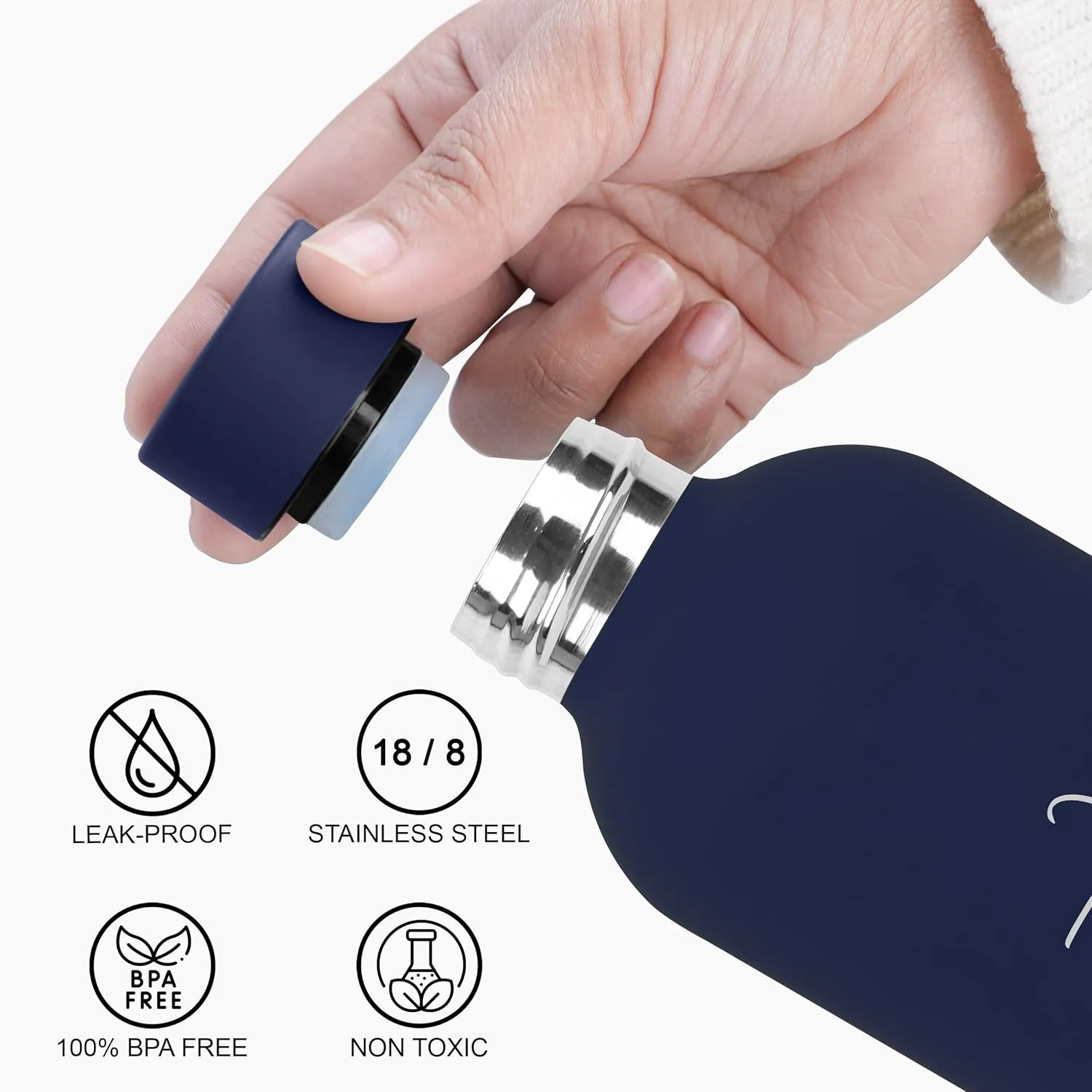 Proof|Rust Proof|Office,Gym,Home,Kitchen,Travel Bottle (Blue) Stainless Steel Personalized Radiant equilibrium permission outlaw Hydrate Vacuum Insulated Water Bottle,500Ml|12 Hours Hot&Cold|Easy To Carry|Leak 