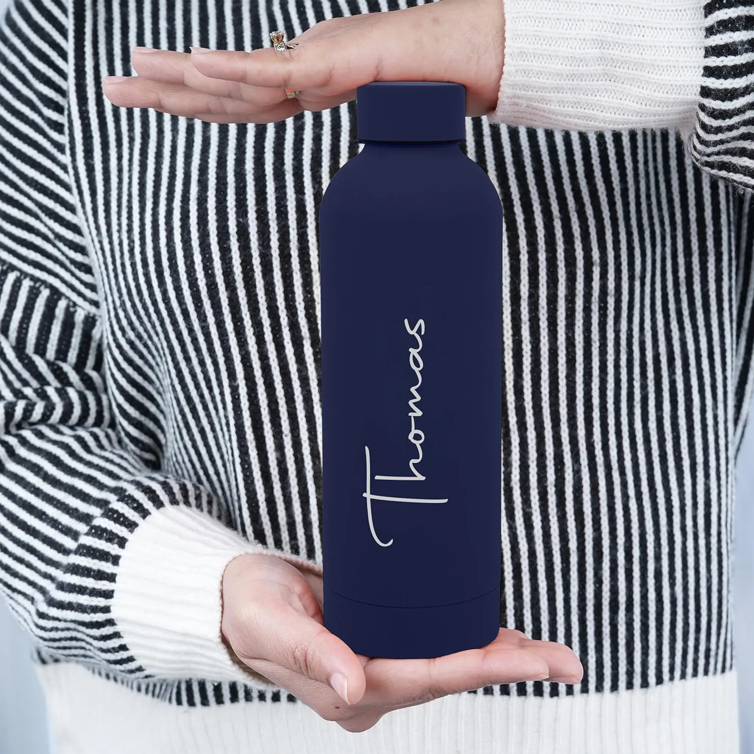 Proof|Rust Proof|Office,Gym,Home,Kitchen,Travel Bottle (Blue) Stainless Steel Personalized Radiant equilibrium permission outlaw Hydrate Vacuum Insulated Water Bottle,500Ml|12 Hours Hot&Cold|Easy To Carry|Leak 