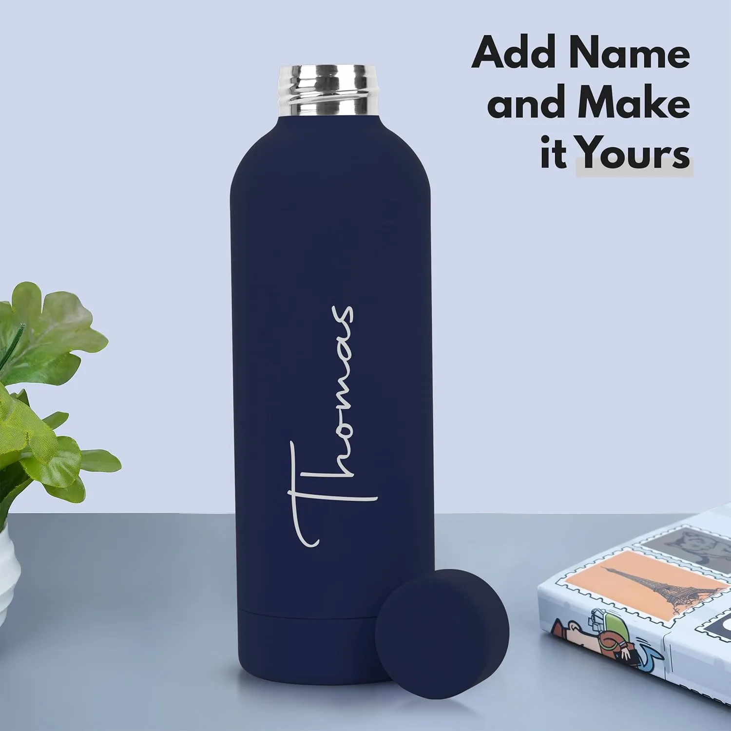 Proof|Rust Proof|Office,Gym,Home,Kitchen,Travel Bottle (Blue) Stainless Steel Personalized Radiant equilibrium permission outlaw Hydrate Vacuum Insulated Water Bottle,500Ml|12 Hours Hot&Cold|Easy To Carry|Leak 