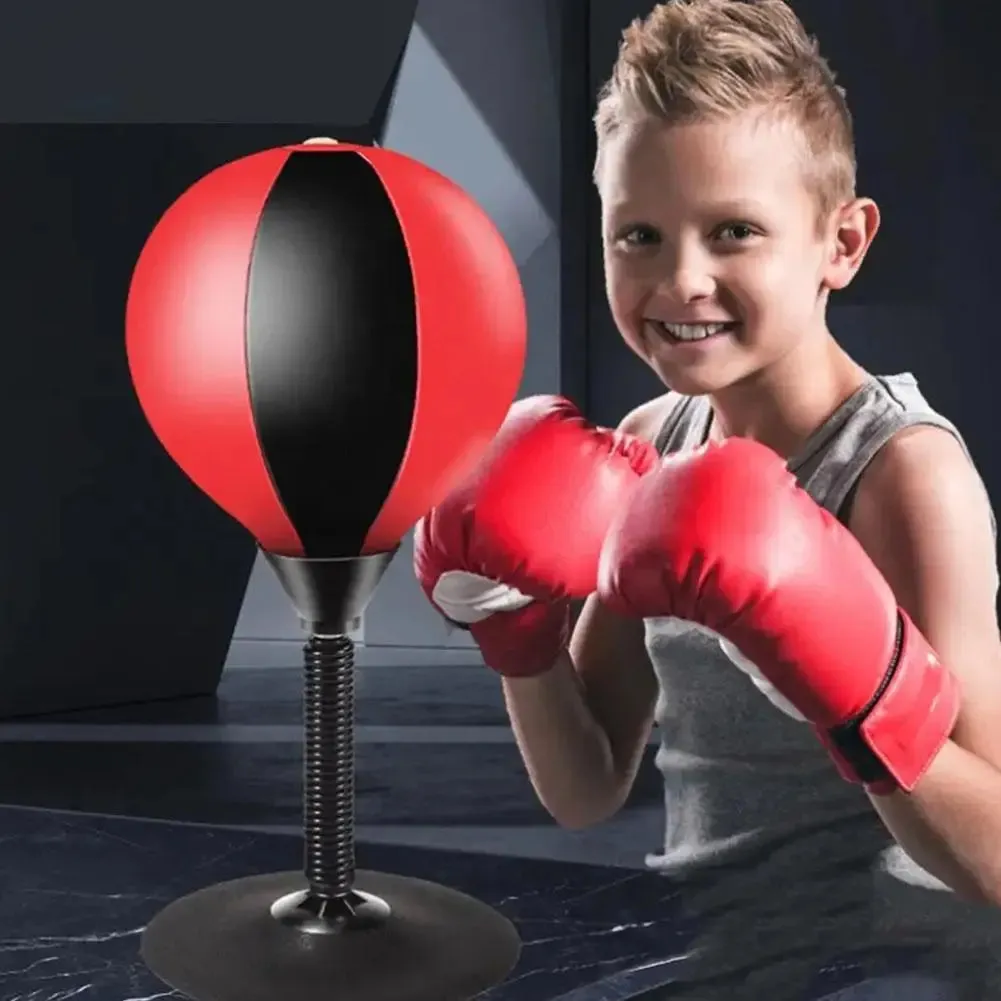 Punching Bag Desktop Punching Bag Stress Buster With Suction Cup Desk Table Boxing Punch Ball Suction Cup Reduce Tension Toys