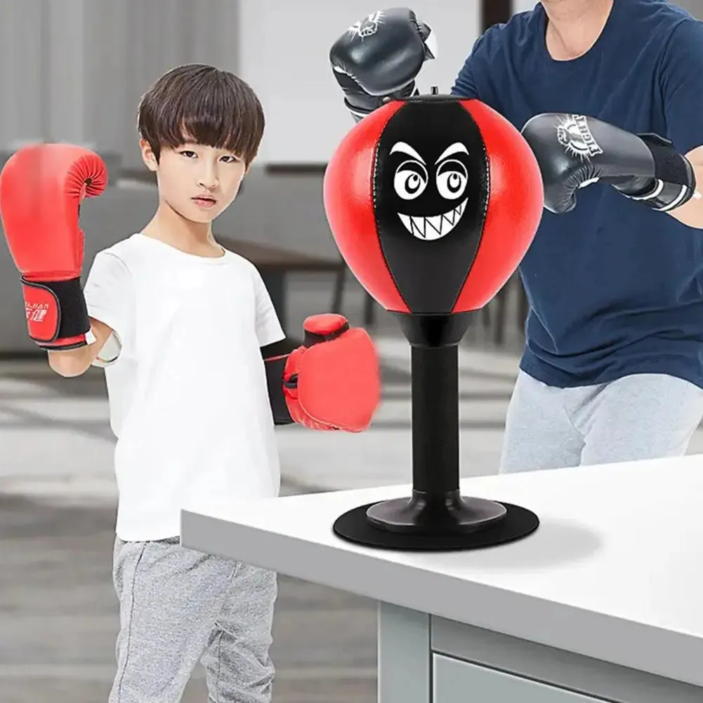 Punching Bag Desktop Punching Bag Stress Buster With Suction Cup Desk Table Boxing Punch Ball Suction Cup Reduce Tension Toys