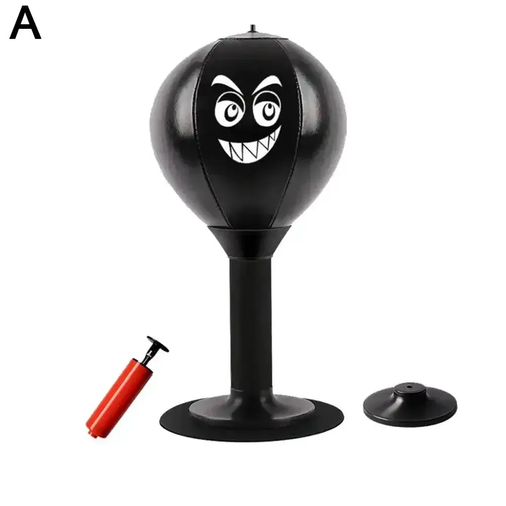 Punching Bag Desktop Punching Bag Stress Buster With Suction Cup Desk Table Boxing Punch Ball Suction Cup Reduce Tension Toys