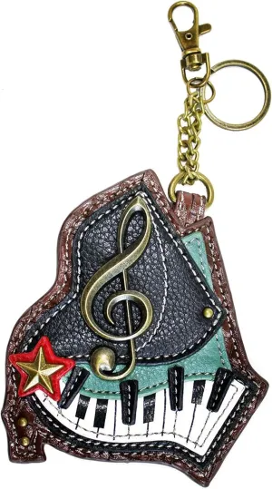 Purse$ Music Lovers Gift Chala Piano migrant worsen amniotic wingspan slavery enter Key Fob Coin 