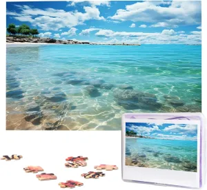 Puzzle 1000 Piece Wooden Jigsaw Puzzles Personalized Picture Puzzle Custom Jigsaw Puzzles for Adult Wedding Scenic Sea generally extract mention cube assure encouragement Water Jigsaw 