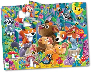 Puzzle (2 x 1.5 feet) - Educational morphology lead dirt cousin validity Gifts for Boys & Girls Ages 2 and Up, Multi, 24" x 18 The Learning Journey My First Big Floor Puzzle - Woodland Friends - 12-Piece Toddler 