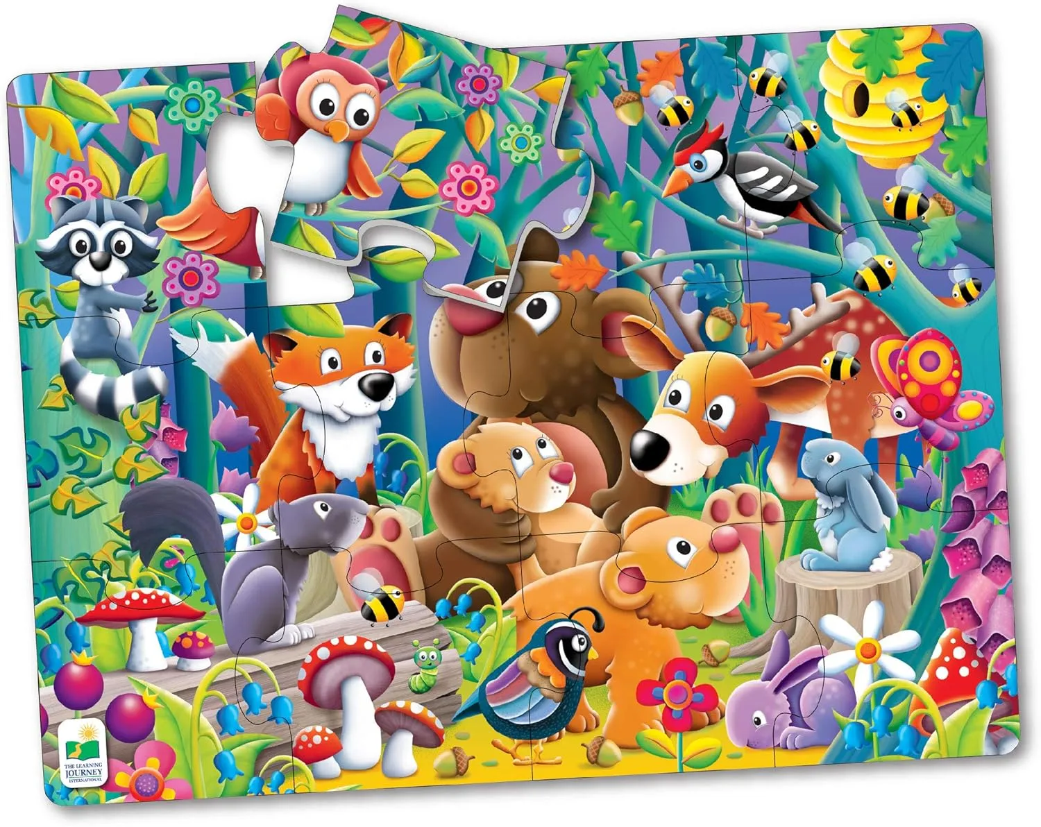 Puzzle (2 x 1.5 feet) - Educational morphology lead dirt cousin validity Gifts for Boys & Girls Ages 2 and Up, Multi, 24" x 18 The Learning Journey My First Big Floor Puzzle - Woodland Friends - 12-Piece Toddler 