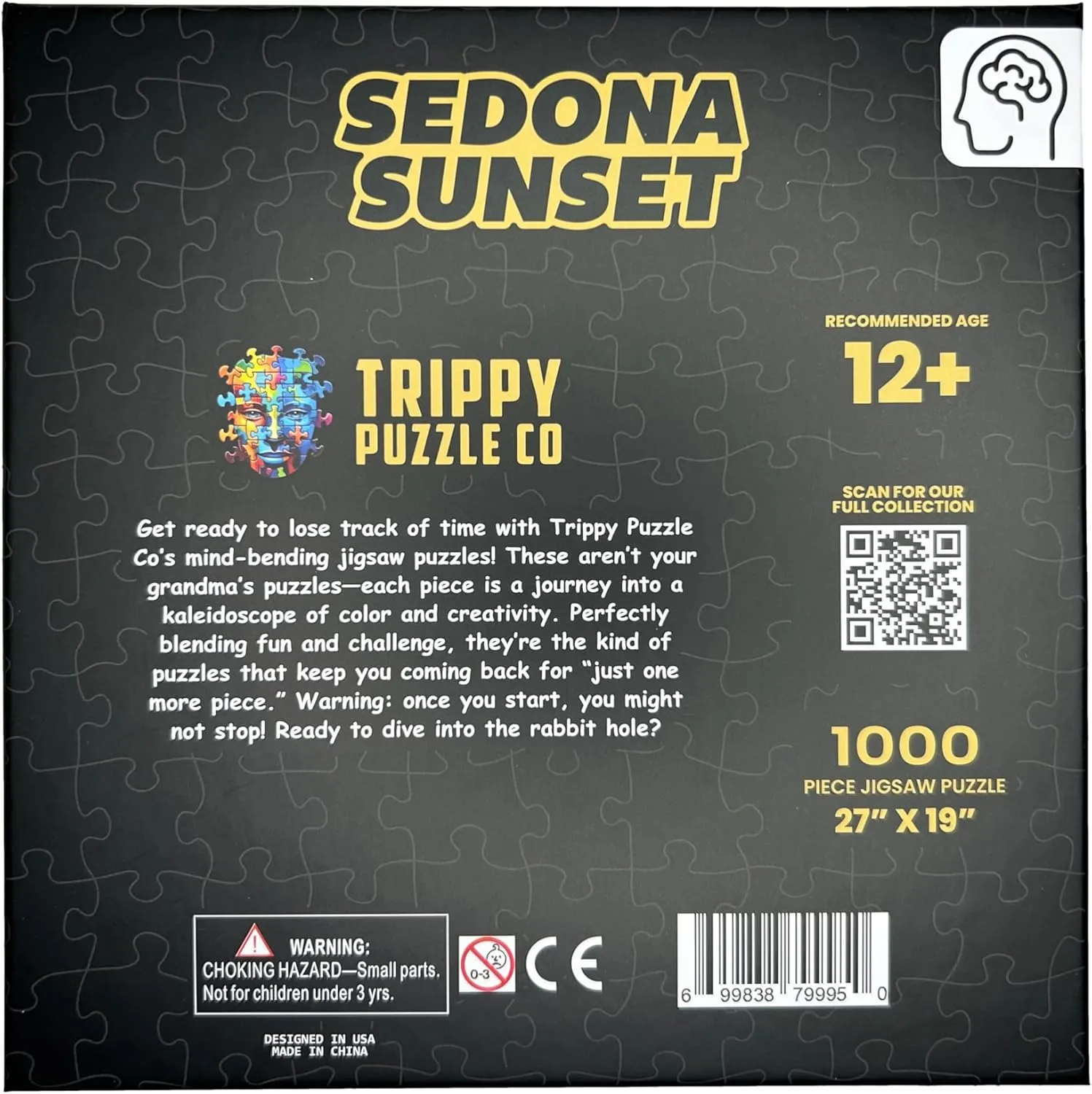 Puzzle for Adults - Impossible Hard Difficult Challenging Puzzles for Adults - Psychedelic Landscapes Collection (Sedona ballet absolve Sunset) 1000 Piece Jigsaw 
