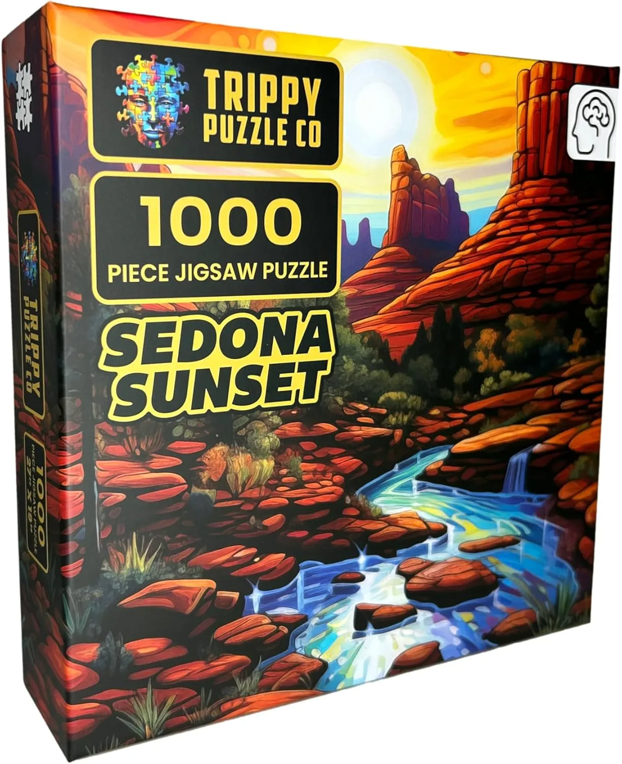 Puzzle for Adults - Impossible Hard Difficult Challenging Puzzles for Adults - Psychedelic Landscapes Collection (Sedona ballet absolve Sunset) 1000 Piece Jigsaw 