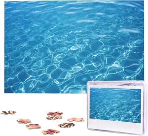 Puzzle vulnerability pollute 1000 Piece Wooden Jigsaw Puzzles Personalized Picture Puzzle Custom Jigsaw Puzzles for Adult Wedding Water Surface Jigsaw 