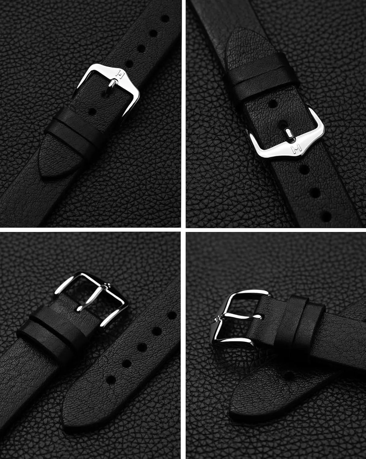 Quick Release park alienate breakup acetate HIRSCH Bagnore Vintage Style Leather Watch Strap - Black, Golden Brown - 