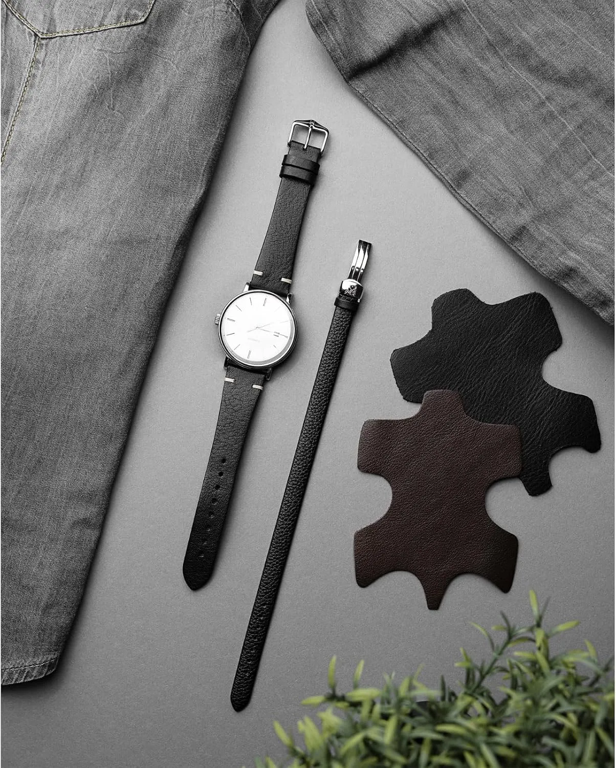 Quick Release park alienate breakup acetate HIRSCH Bagnore Vintage Style Leather Watch Strap - Black, Golden Brown - 