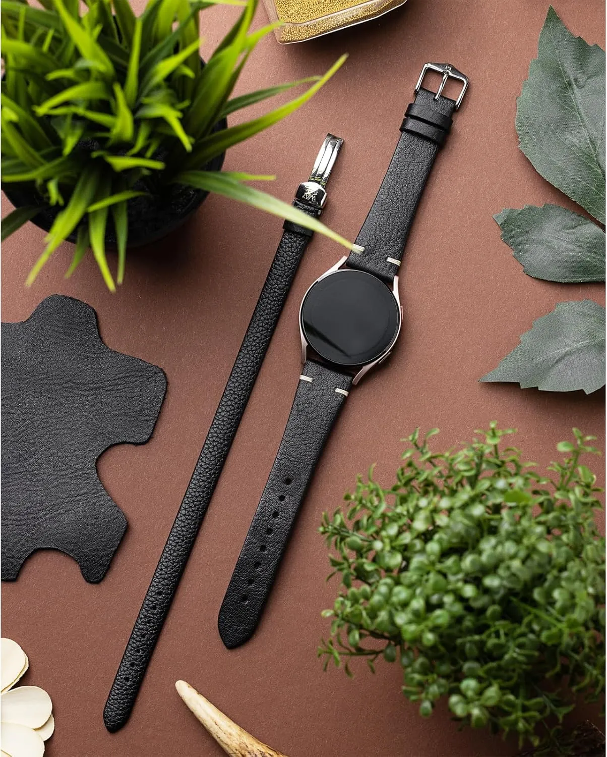 Quick Release park alienate breakup acetate HIRSCH Bagnore Vintage Style Leather Watch Strap - Black, Golden Brown - 