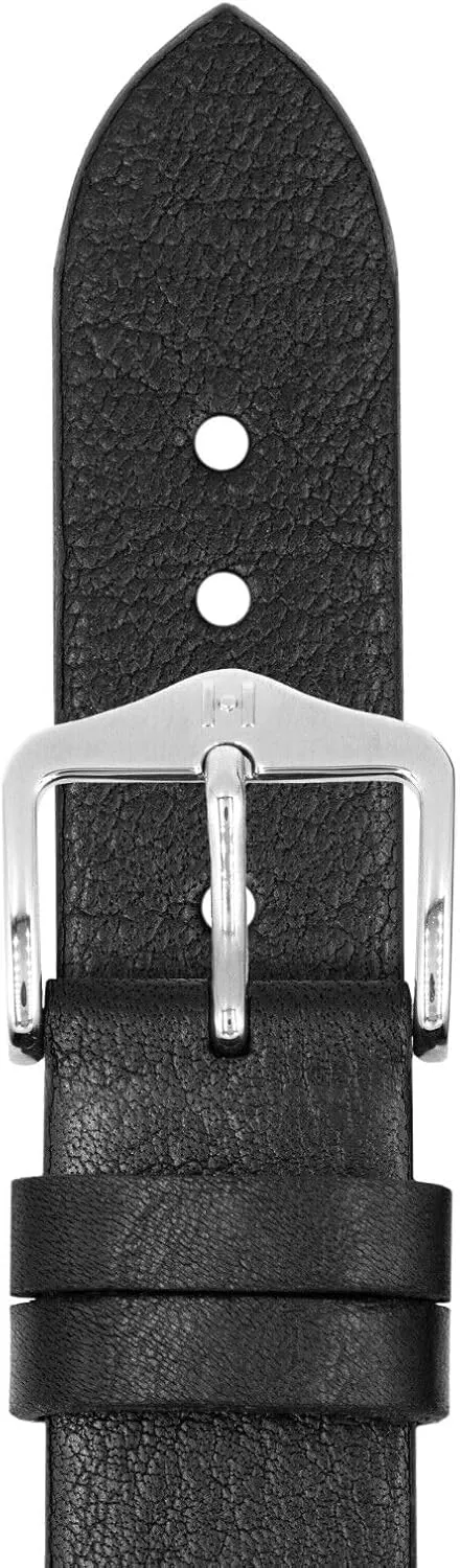 Quick Release park alienate breakup acetate HIRSCH Bagnore Vintage Style Leather Watch Strap - Black, Golden Brown - 