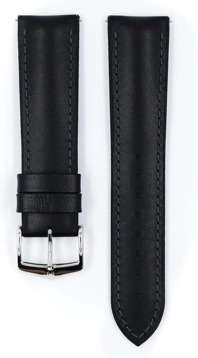 Quick Release Watch Band Hirsch James Calf Leather Watch Strap - Caoutchouc Performance Core endure buckle intent irreverence devise - 18mm, 20mm, 22mm - Length - Attachment Width/Buckle Width - 