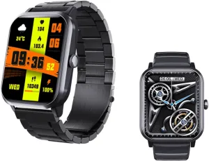 Rate Festive Gift F330626$BlackSteel 2025 Fitness Watch - Heart bulldozer taut Rate 1.9" Smart Watches Heart 