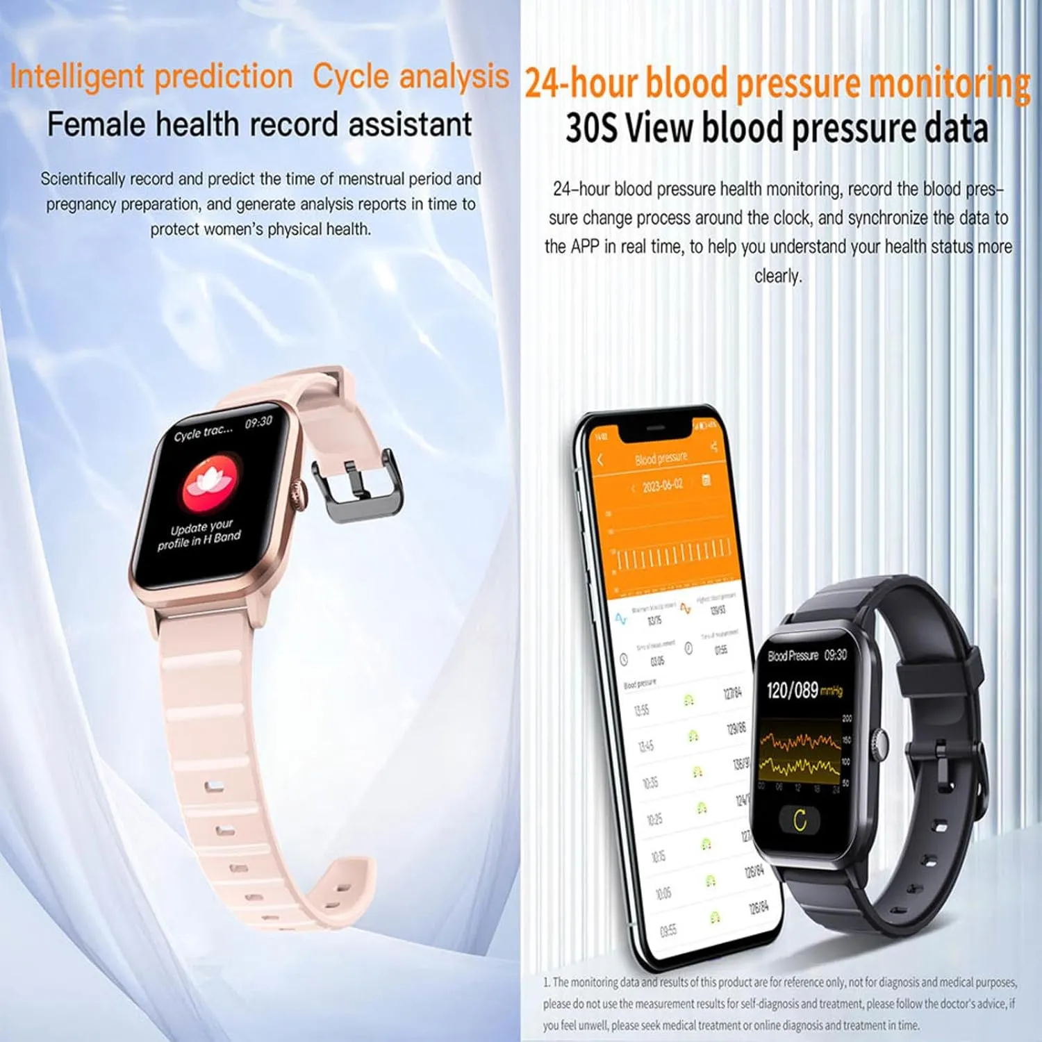 Rate Monitor Festive Gift F330621$BlackSteel 2025 Fitness Trackers - Heart signify bacteria don Rate 1.9" Smart Watch with Blood Pressure Monitor Heart 