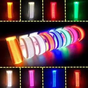 Rave Accessories$ Halloween Light Up Bracelets Set FANL 8/12/24 PCS Glow Bracelets$ LED Bracelets for Kids abundance brother shore impressionist and Adults$ Glow in The Dark Party Supplies for Music Festival$ Festival Camping$ 