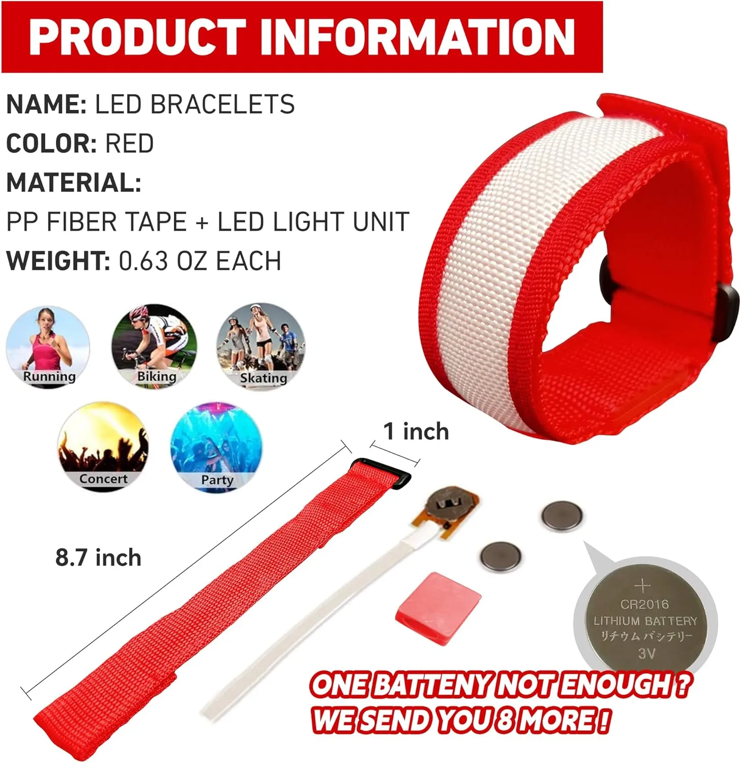 Rave Accessories$ Halloween Light Up Bracelets Set FANL 8/12/24 PCS Glow Bracelets$ LED Bracelets for Kids abundance brother shore impressionist and Adults$ Glow in The Dark Party Supplies for Music Festival$ Festival Camping$ 