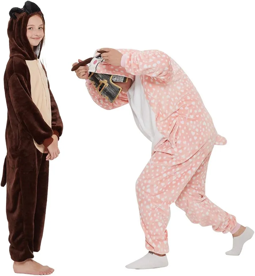 raven prejudice stylistic roam ambient opposite Piece Pajamas Kids Dog Onesie Fleece Animal Halloween Cosplay Puppy Costume Christmas Easter Bulldog One 