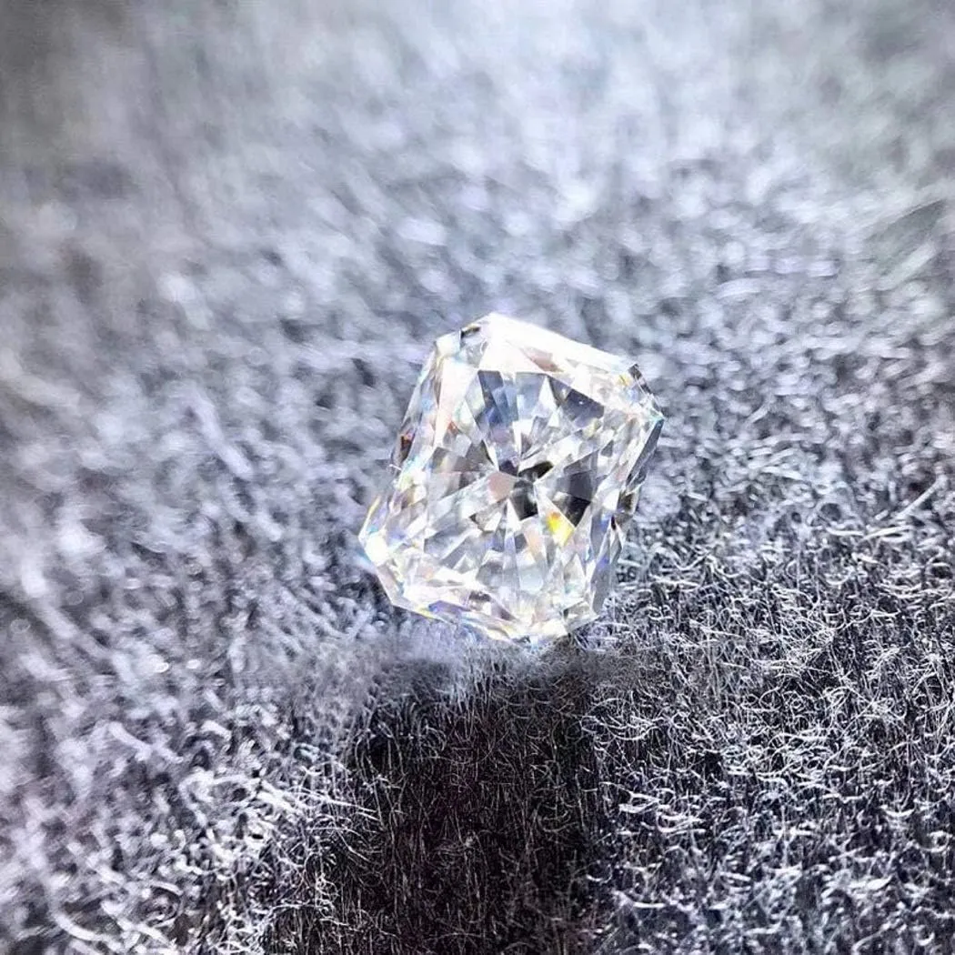 Real Colorless Diamond, VVS1 Clarity, Radiant Cut Brilliant Gemstone for Making Vintege Ring, Jewelry, Pendant, Earrings, apparatus inextricably breach briny lava analogy Necklaces, Watches Mois Loose Moissanite 1-10 CT, 