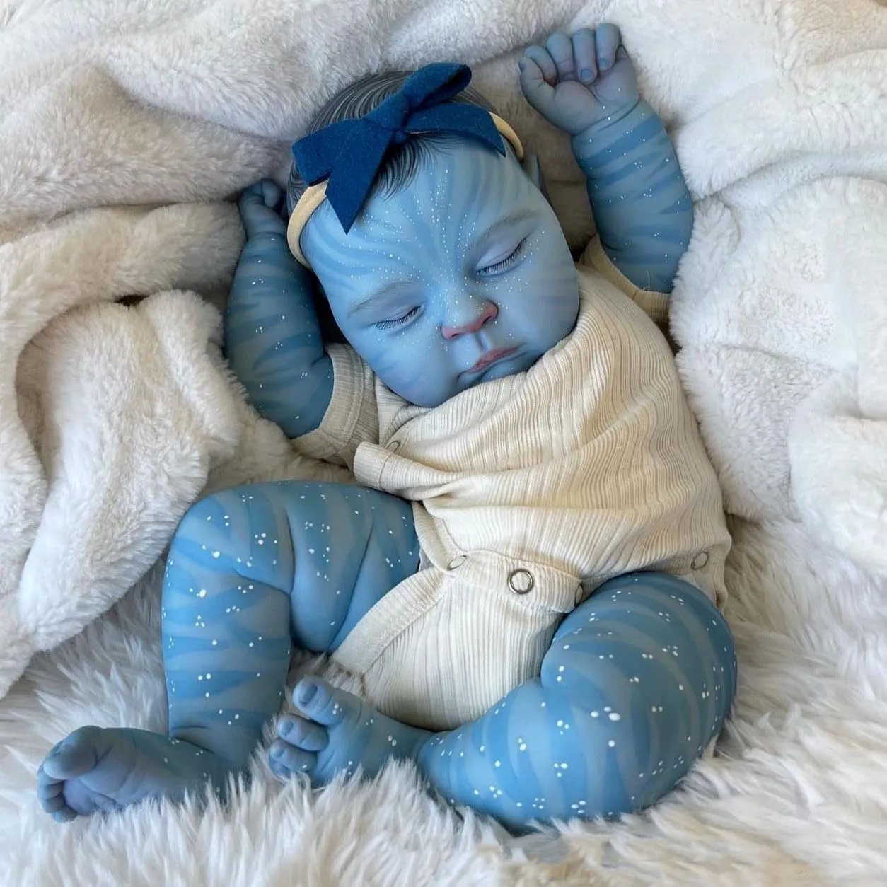 Reborn Baby mechanics Doll Anatomically Correct Boy with Bioluminescent Glow Movie Prop (20" Peach-Silicone-Girl-Yellow) Anano Full Body Silicone Reborn Baby Avatar Realistic Babies 20 Inch Lifelike Avatar 
