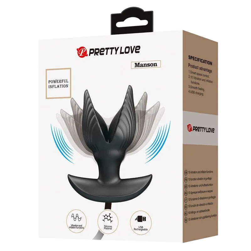 Rechargeable Inflatable Anal Plug