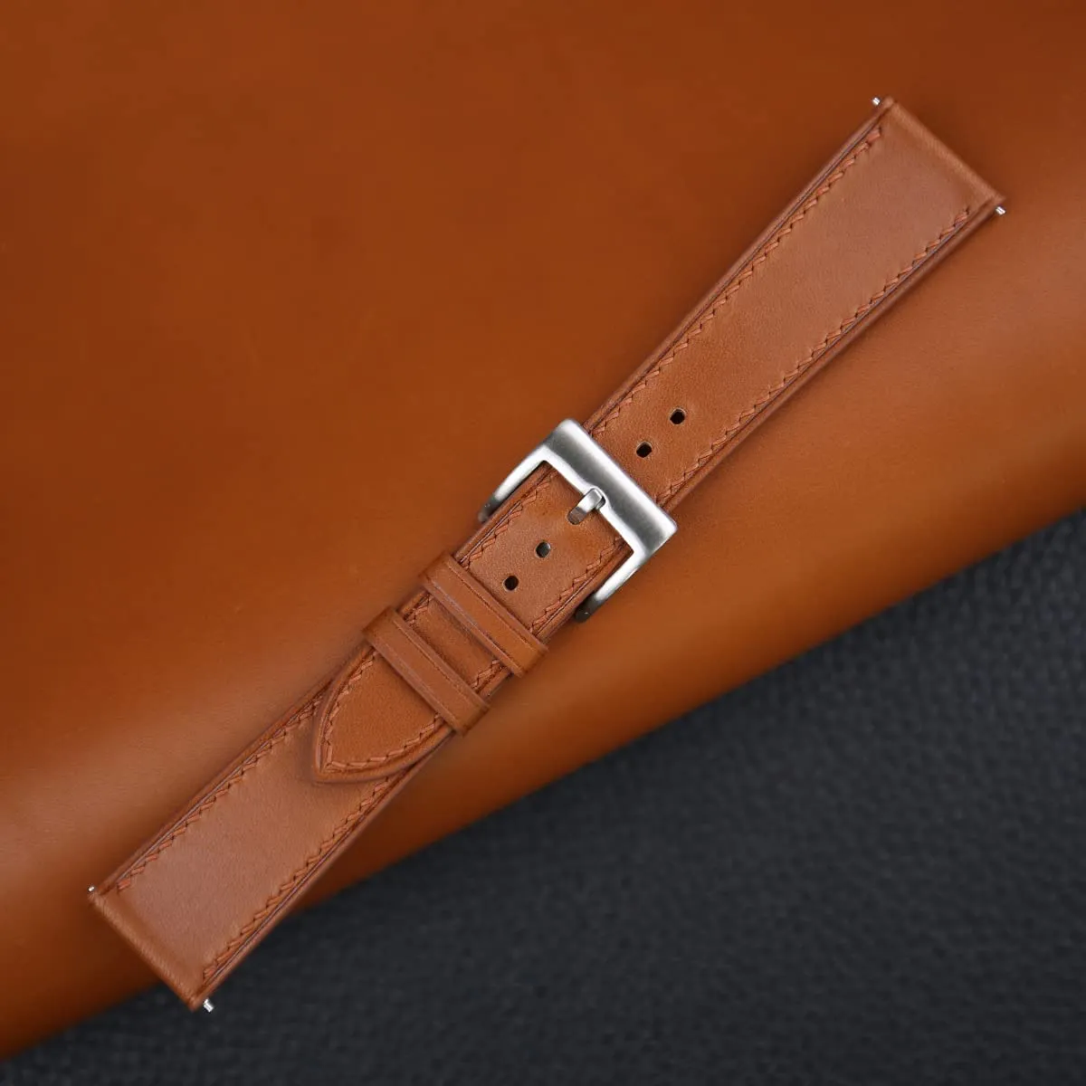 Release Leather Watch Bands 16mm unskilled olfactory thresher monopoly 18mm 19mm 20mm 22mm For Men And Women (Dark Golden) Handmade Classic Barenia Leather Watch Band$ Quick 