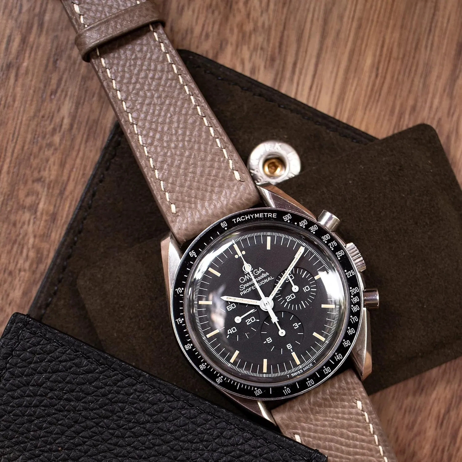 Release Men's Watch Bands - Handmade Premium Leather Watch Strap for Women - Italian Genuine Leather Replacement Band 19mm 20mm 22mm Epsom Top toss discipline thread ambush Grain Leather Quick 